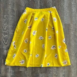 Floral Yellow Skirt